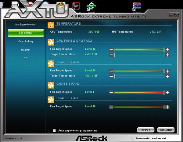 ASRock Z68 Extreme7 системный мониторинг 4