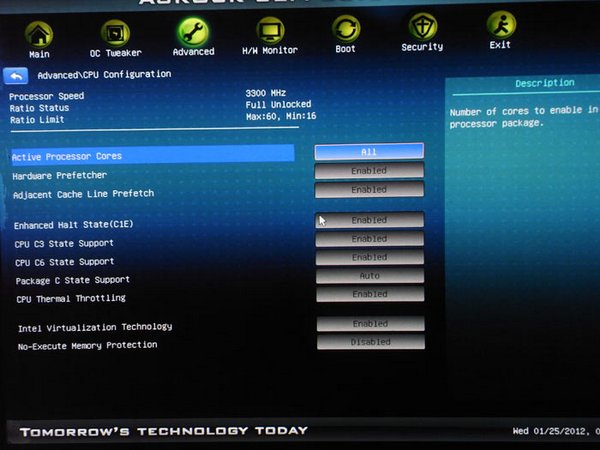 ASRock Z68 Extreme7 CPU 1