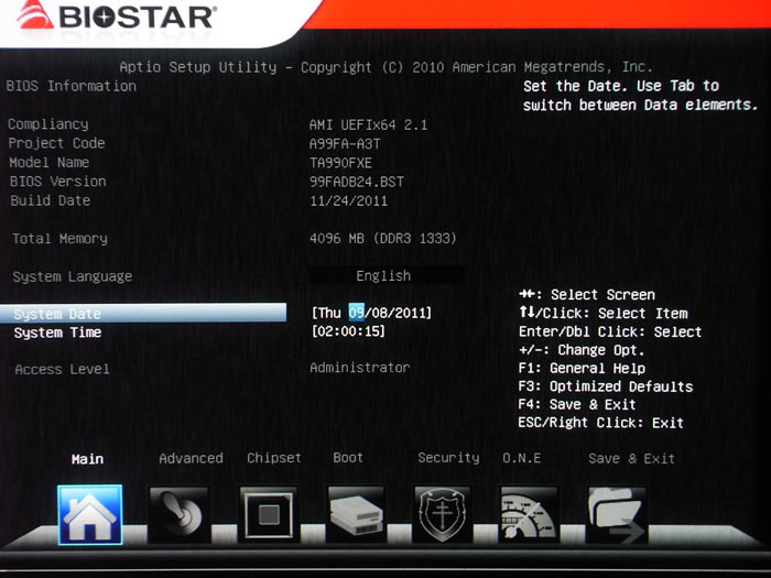 Biostar TA990FXE BIOS
