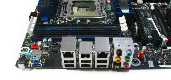  Intel DX79SI задняя панель 