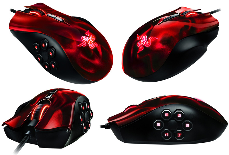 Мышь Razer Naga Hex в «кровавой» версии Wraith Red Edition
