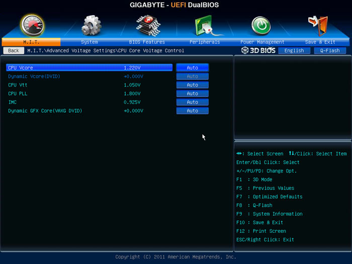 Gigabyte Z77X-UD5H настройки разгона 3