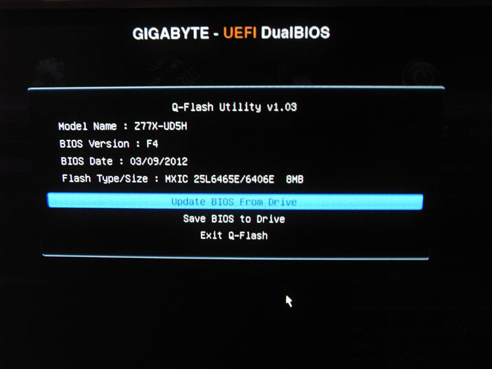 Gigabyte Z77X-UD5H Q-Flash