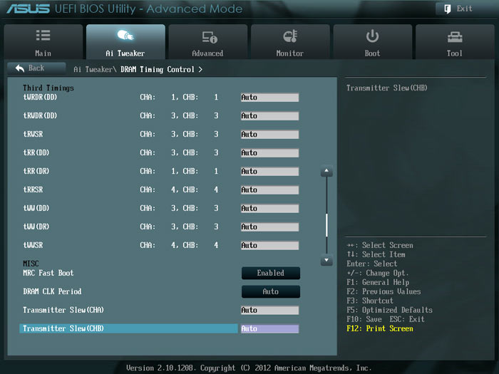 ASUS Sabertooth Z77 настройки памяти 2
