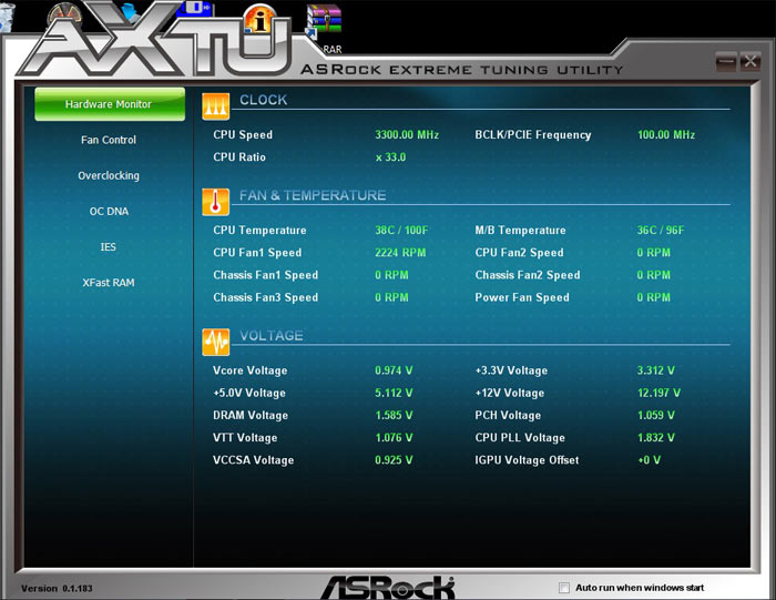 ASRock Z77 Extreme6 системный мониторинг 3
