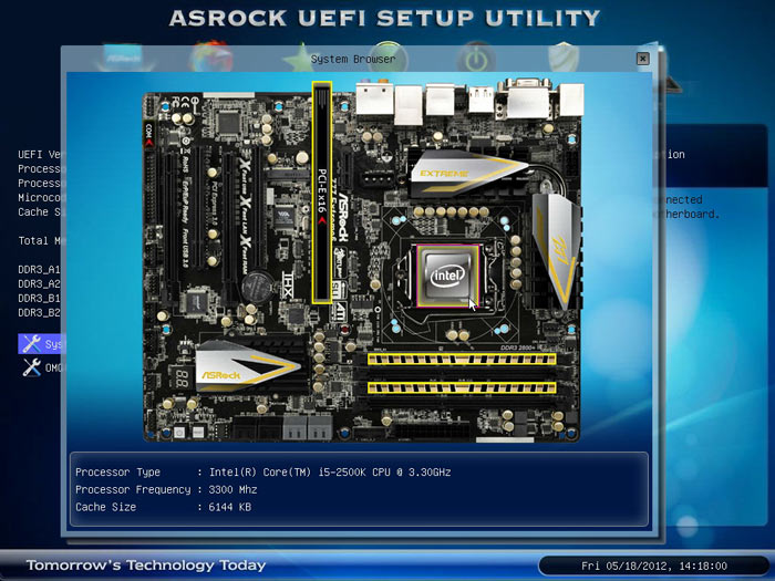 ASRock Z77 Extreme6 BIOS browser 1