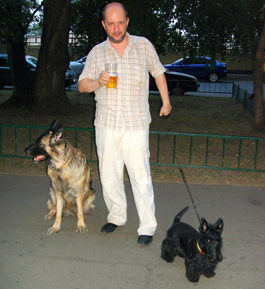 Герман Клименко с питомцами