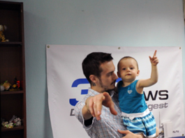 Алексей Зарубин с дочерью