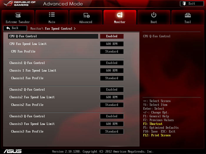 ASUS Maximus V Gene системный мониторинг 4