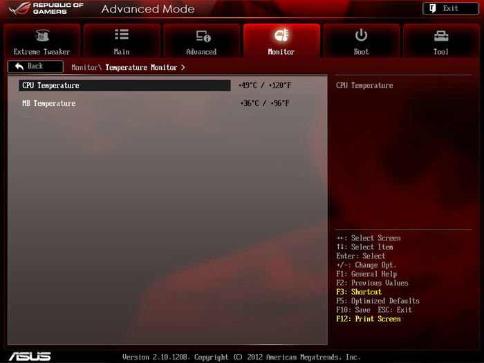 ASUS Maximus V Gene системный мониторинг 2