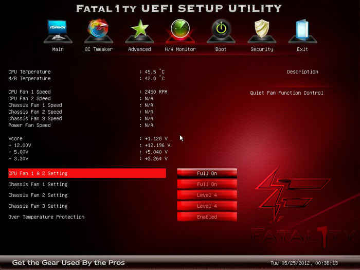  ASRock Fatal1ty X79 Professional системный мониторинг 1 