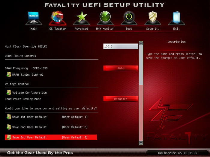 ASRock Fatal1ty X79 Professional profiles