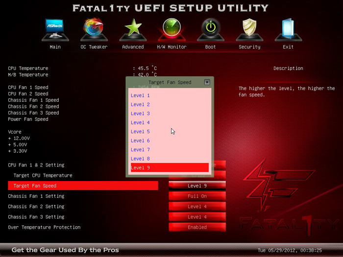 ASRock Fatal1ty X79 Professional системный мониторинг 2