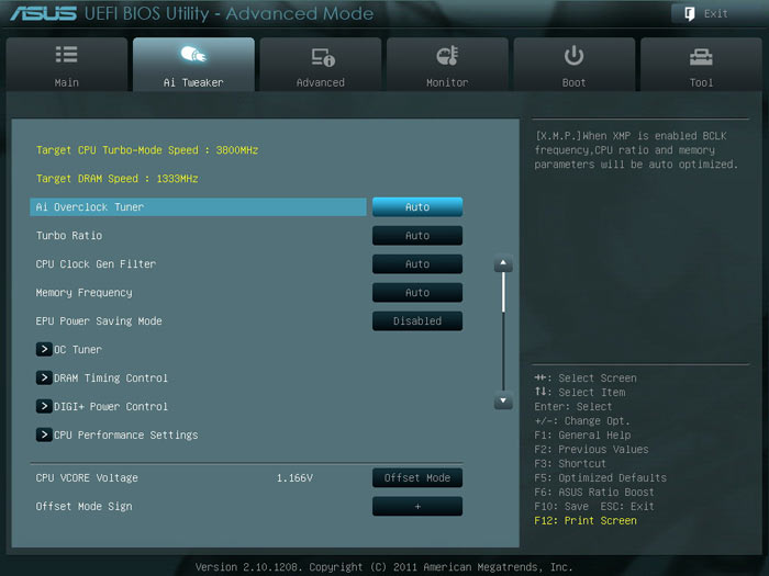 ASUS P9X79 Deluxe настройки разгона 1