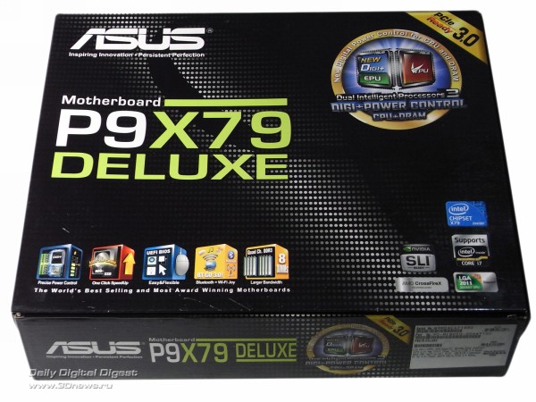  ASUS P9X79 Deluxe упаковка 