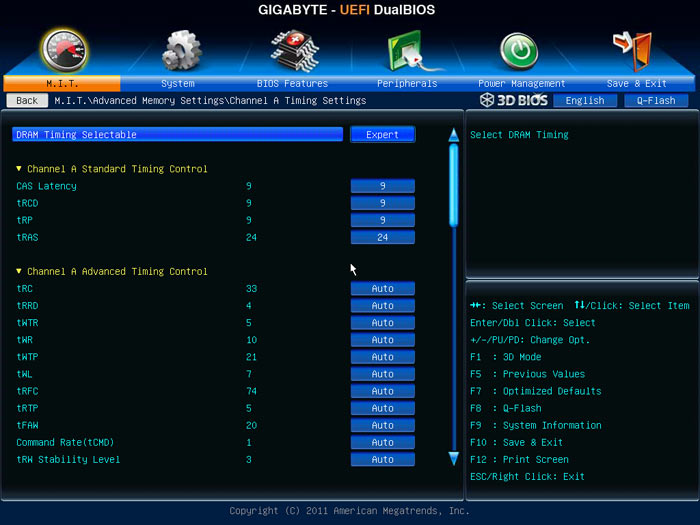 Gigabyte G1.Sniper 3 настройки памяти 2