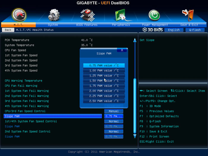 Gigabyte G1.Sniper 3 системный мониторинг 2