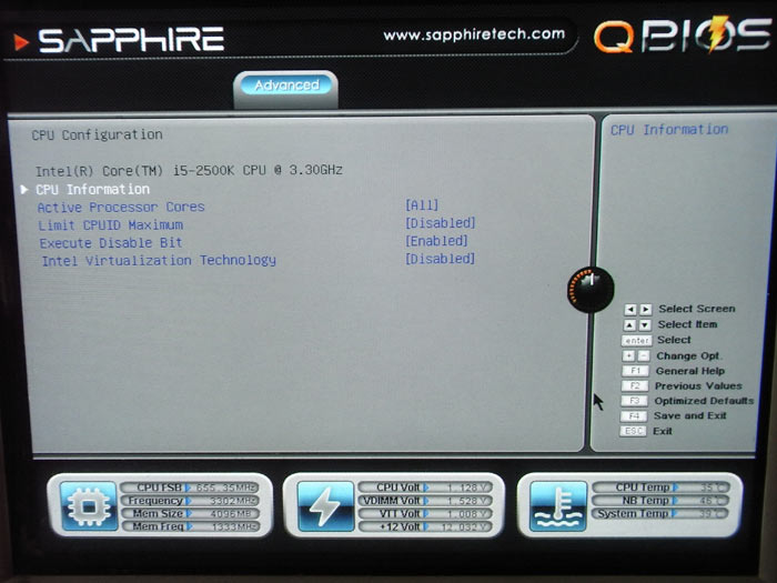  Sapphire PURE Platinum Z77K CPU 