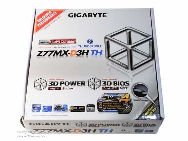  Gigabyte Z77MX-D3H TH упаковка 