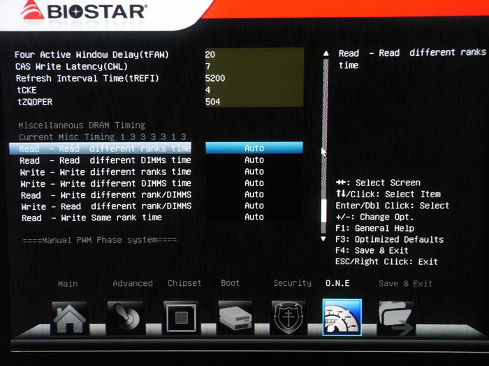 Biostar Hi-Fi Z77X  настройки памяти 2