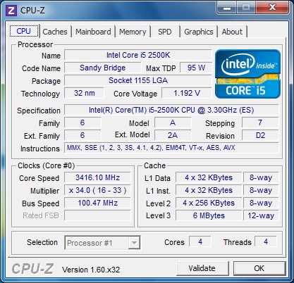 ASRock Z77E-ITX штатная частота