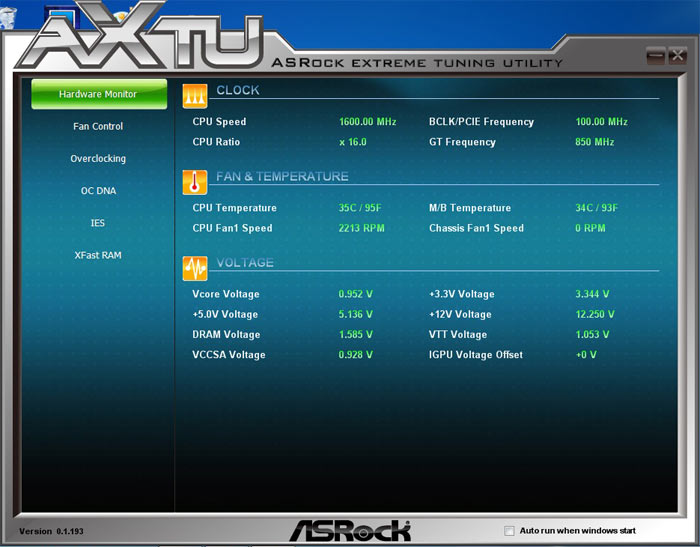  ASRock Z77E-ITX системный мониторинг 3 