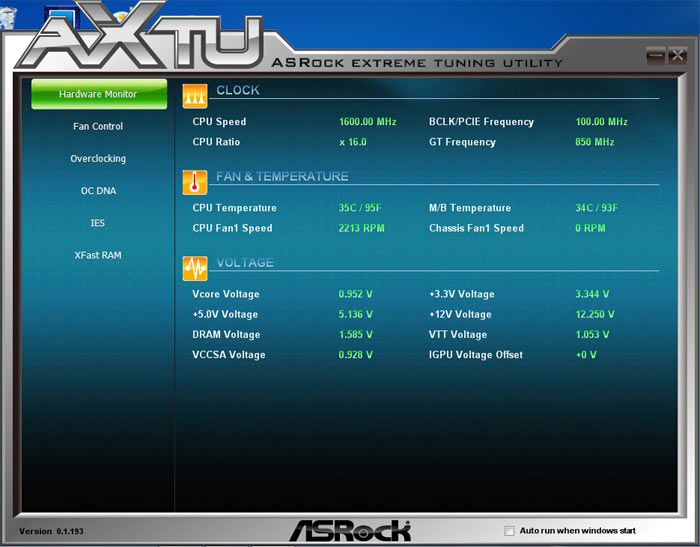 ASRock Z77E-ITX системный мониторинг 3