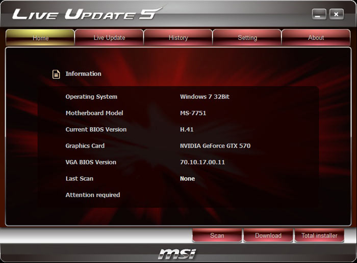 MSI Z77 MPower Live Update Windows
