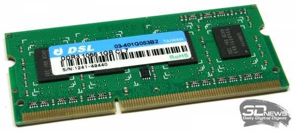  Модуль памяти DSL DDR3-1066 