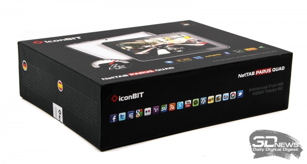 Заводская коробка iconBIT NetTAB PARUQ QUAD