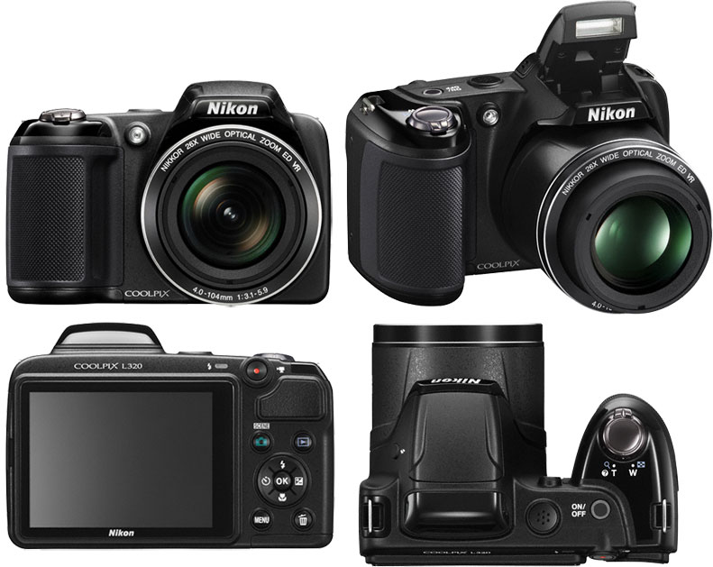 «Суперзум» Nikon Coolpix L320 с 26-кратным оптическим увеличением