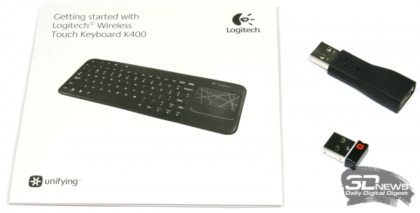  Комплект поставки клавиатуры Logitech K400 