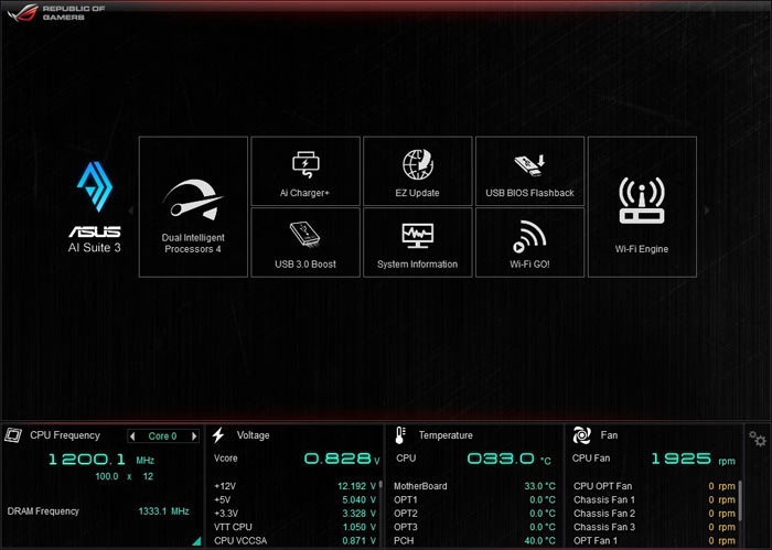  ASUS Rampage IV Black Edition AI Suite 3 Tools 