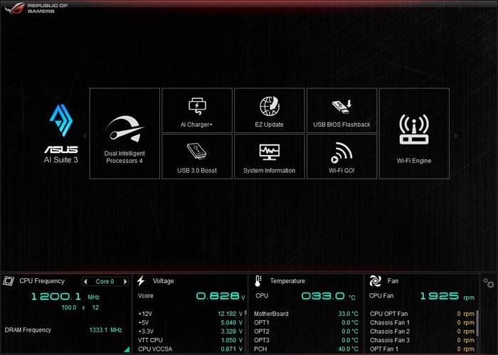 ASUS Rampage IV Black Edition AI Suite 3 Tools