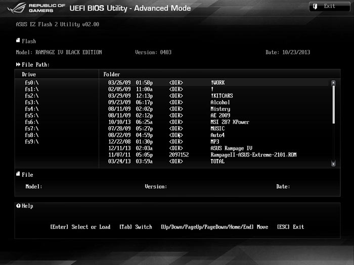 ASUS Rampage IV Black Edition EZ Flash 2