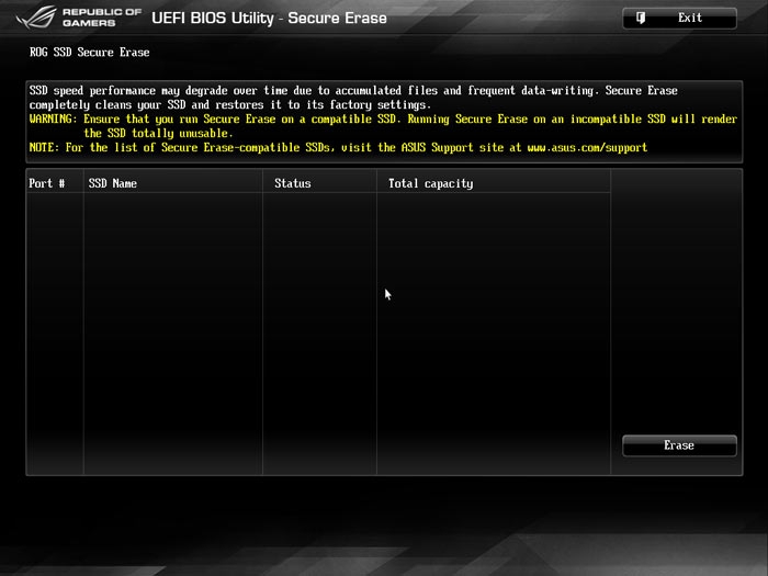  ASUS Rampage IV Black Edition SSD Erase 