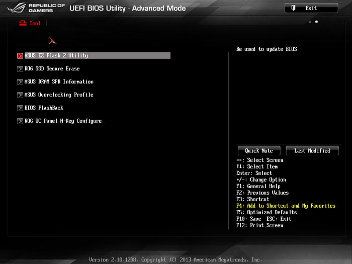 ASUS Rampage IV Black Edition Tools