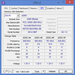  Dell Inspiron 7537: memory information, SPD 1 