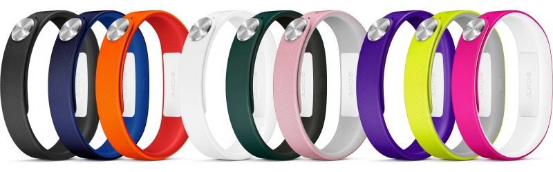  Sony SmartBand SWR10: three sets of additional wristlets 