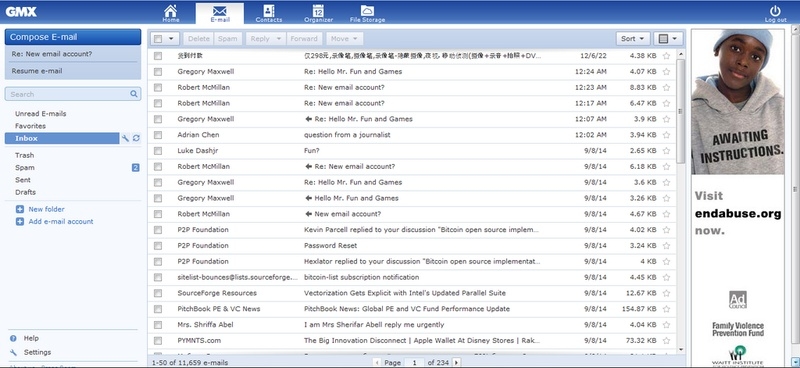 Почта Сатоси Накамото