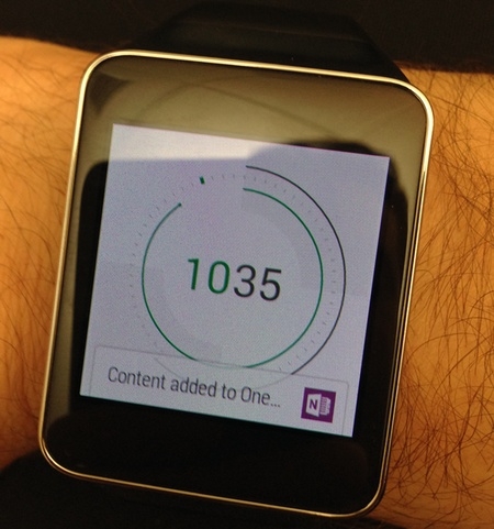 OneNote for Android Wear