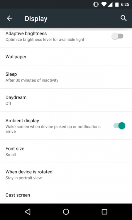 В финальной версии Android L появится функция Ambient Display"