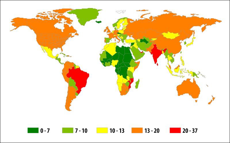 География фишинговых атак