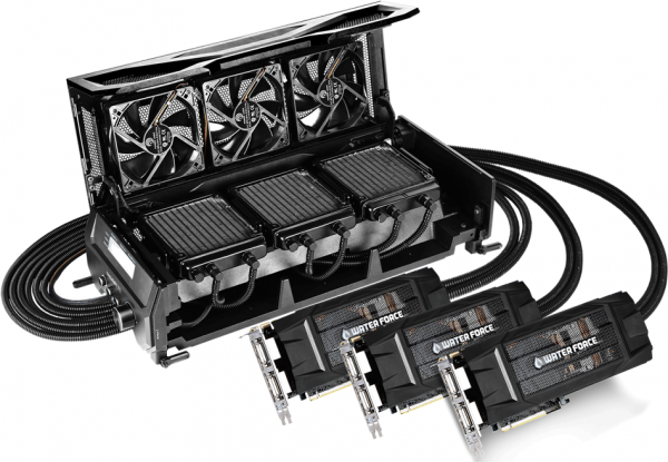 Gigabyte GeForce GTX 980 WaterForce 3-way SLI (GV-N980X3WA-4GD)
