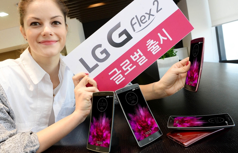 Глобальные продажи смартфона LG G Flex 2 с изогнутым дисплеем