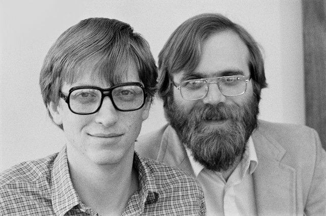 Билл Гейтс и Пол Аллен в 1983 году (фото Doug Wilson/Corbis)