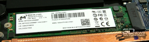 Модуль SSD Micron M600 MTFDDAV256MBF