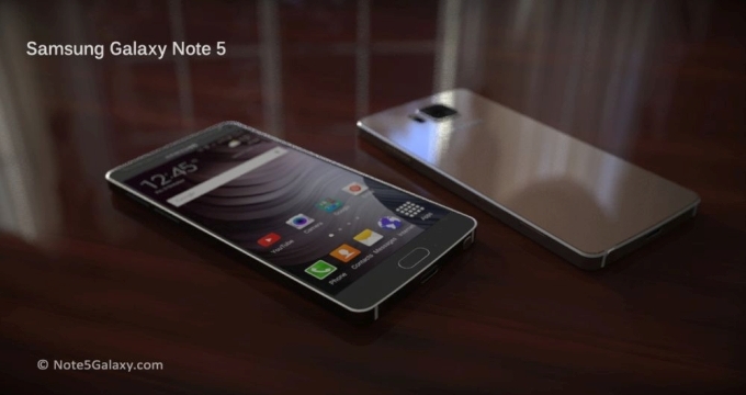 Render Samsung Galaxy Note 5, created by one of the users