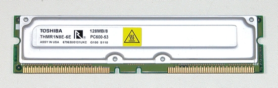  Модуль памяти RDRAM, производства Toshiba 