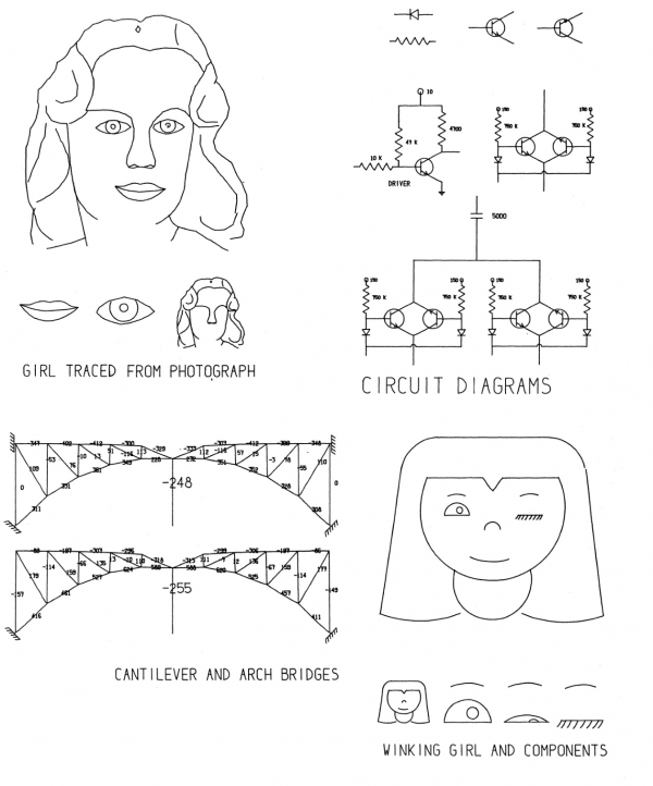 Примеры работ, выполненных с помощью Sketchpad, из официального руководства к данной системе